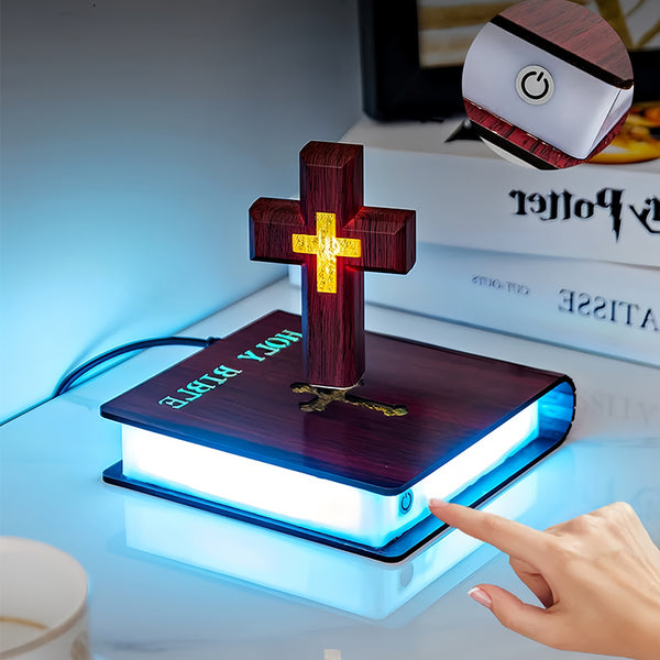 Levitating Cross lamp