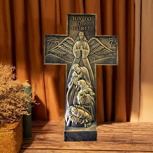 3D Relief Cross Wall Hanging